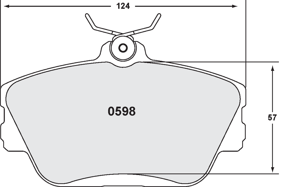 [0598.22] PFC 598 CARBON METALLIC BRAKE PAD SET