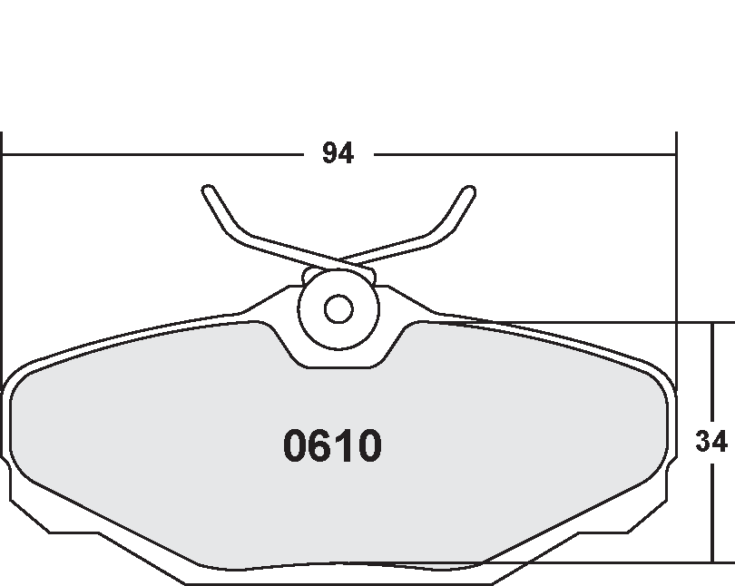 [0610.22] PFC 610 CARBON METALLIC BRAKE PAD SET