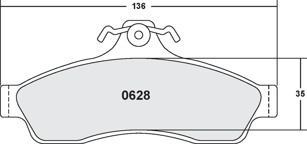 [0628.22] PFC 628 CARBON METALLIC BRAKE PAD SET