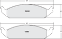 PFC 650 CARBON METALLIC BRAKE PAD SET