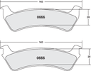 PFC 666 CARBON METALLIC BRAKE PAD SET