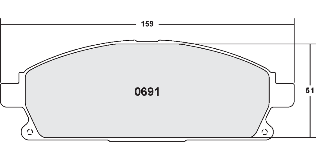 [0691.22] PFC 691 CARBON METALLIC BRAKE PAD SET