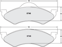 PFC 746 CARBON METALLIC BRAKE PAD SET