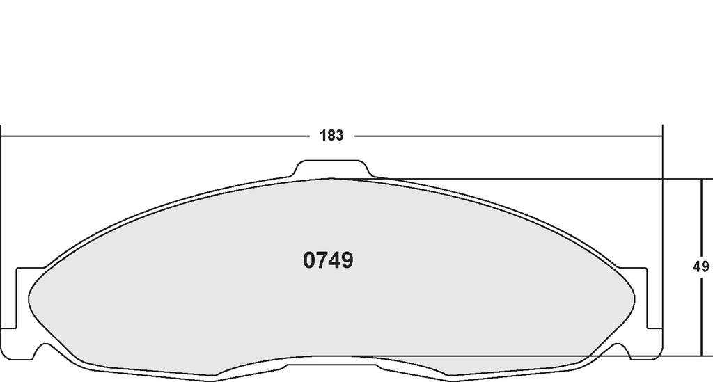 PFC 749 CARBON METALLIC BRAKE PAD SET