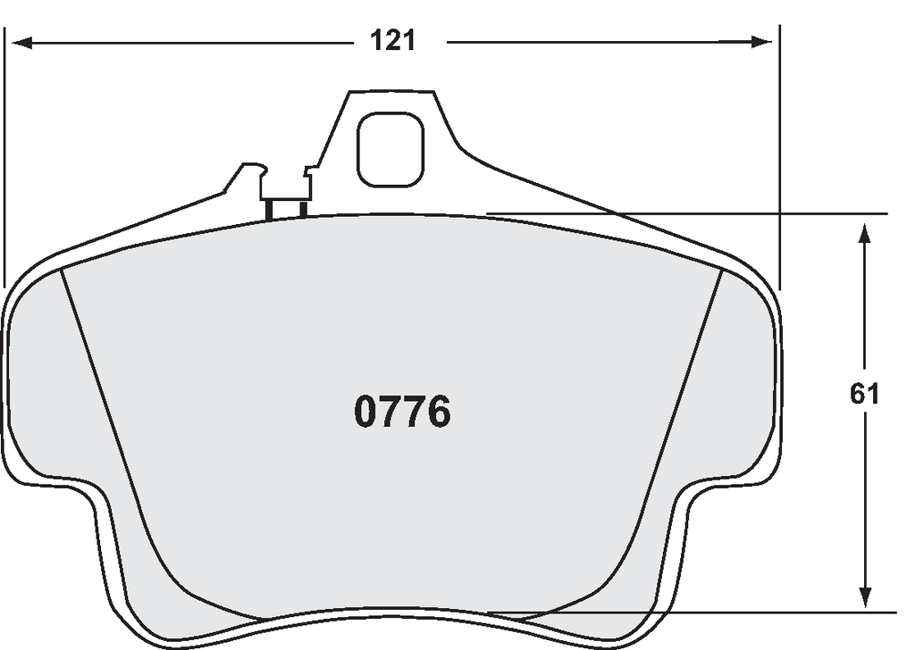 PFC 776 Z-RATED BRAKE PAD SET