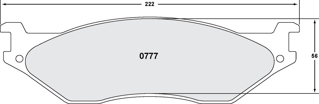 PFC 777 CARBON METALLIC BRAKE PAD SET