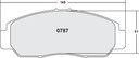PFC 787 CARBON METALLIC BRAKE PAD SET