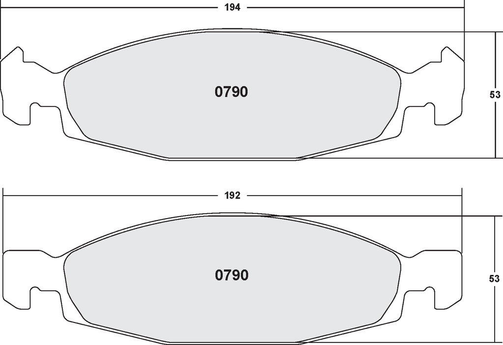 PFC 790 CARBON METALLIC BRAKE PAD SET