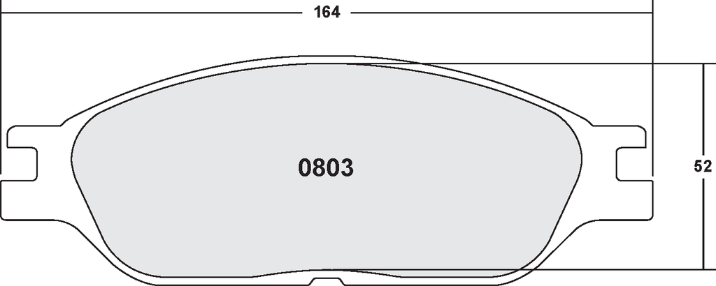 PFC 803 CARBON METALLIC BRAKE PAD SET
