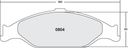 PFC 804 CARBON METALLIC BRAKE PAD SET