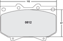PFC 812 CARBON METALLIC BRAKE PAD SET