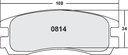 PFC 814 CARBON METALLIC BRAKE PAD SET