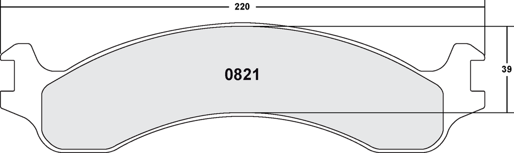 PFC 821 CARBON METALLIC BRAKE PAD SET