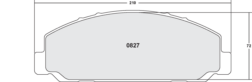PFC 827 CARBON METALLIC BRAKE PAD SET