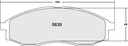 PFC 830 CARBON METALLIC BRAKE PAD SET