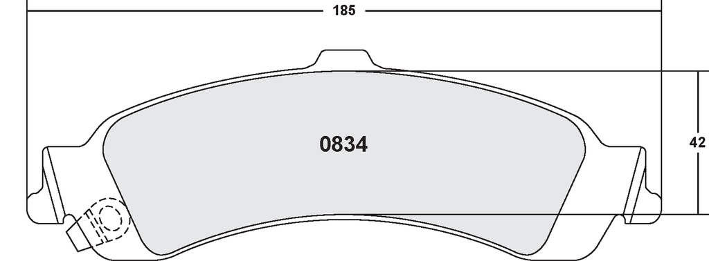PFC 834 CARBON METALLIC BRAKE PAD SET