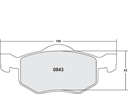 PFC 843 CARBON METALLIC BRAKE PAD SET