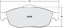 PFC 869 CARBON METALLIC BRAKE PAD SET