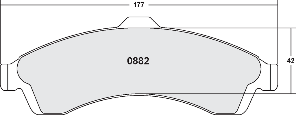 PFC 882 CARBON METALLIC BRAKE PAD SET