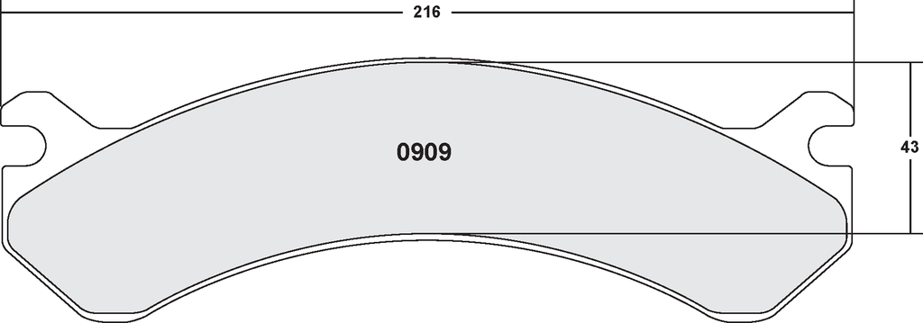 PFC 909 CARBON METALLIC BRAKE PAD SET