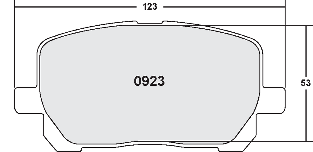 PFC 923 CARBON METALLIC BRAKE PAD SET