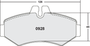 PFC 928 Z-RATED BRAKE PAD SET