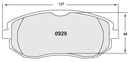 PFC 0929 Race Brake Pad Set - 332 Compound 17mm