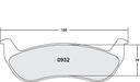 PFC 932 CARBON METALLIC BRAKE PAD SET