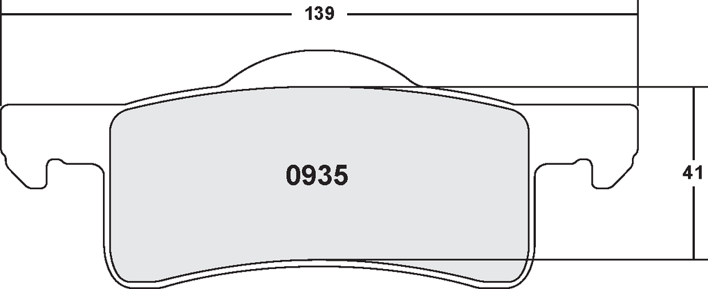 PFC 935 Z-RATED BRAKE PAD SET