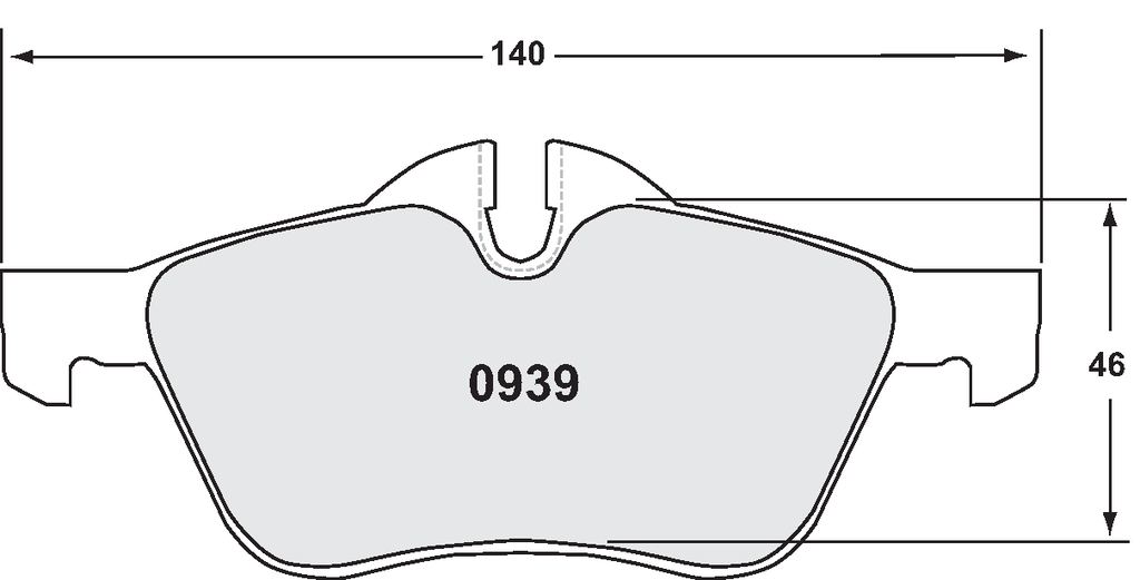 PFC 0939 Race Brake Pad Set - 97 Compound 18mm