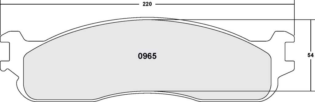 PFC 965 Z-RATED BRAKE PAD SET