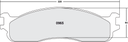 PFC 965 Z-RATED BRAKE PAD SET
