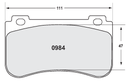 PFC 984 Race Brake Pad Set - 11 Compound 15mm