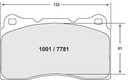 PFC 1001 Z-RATED BRAKE PAD SET