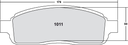 PFC 1011 CARBON METALLIC BRAKE PAD SET
