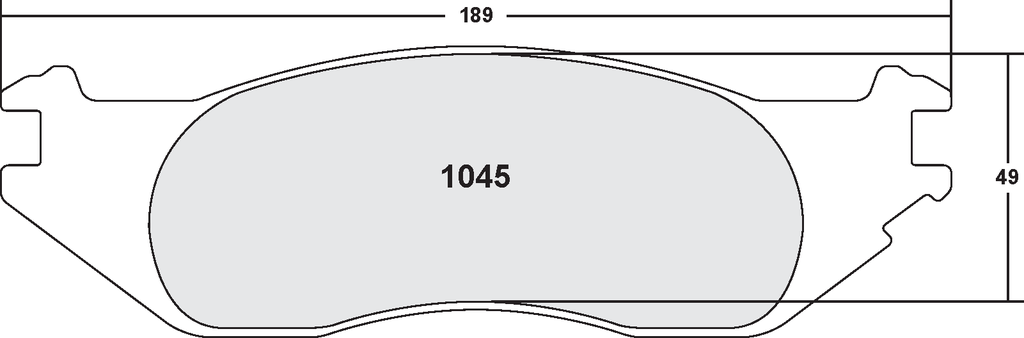 PFC 1045 Z-RATED BRAKE PAD SET