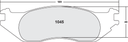 PFC 1045 Z-RATED BRAKE PAD SET
