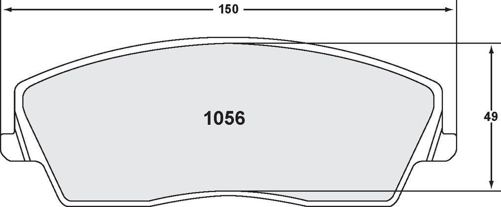 PFC 1056 CARBON METALLIC BRAKE PAD SET