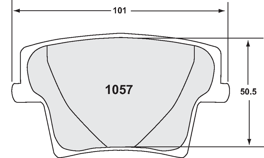 PFC 1057 Z-RATED BRAKE PAD SET