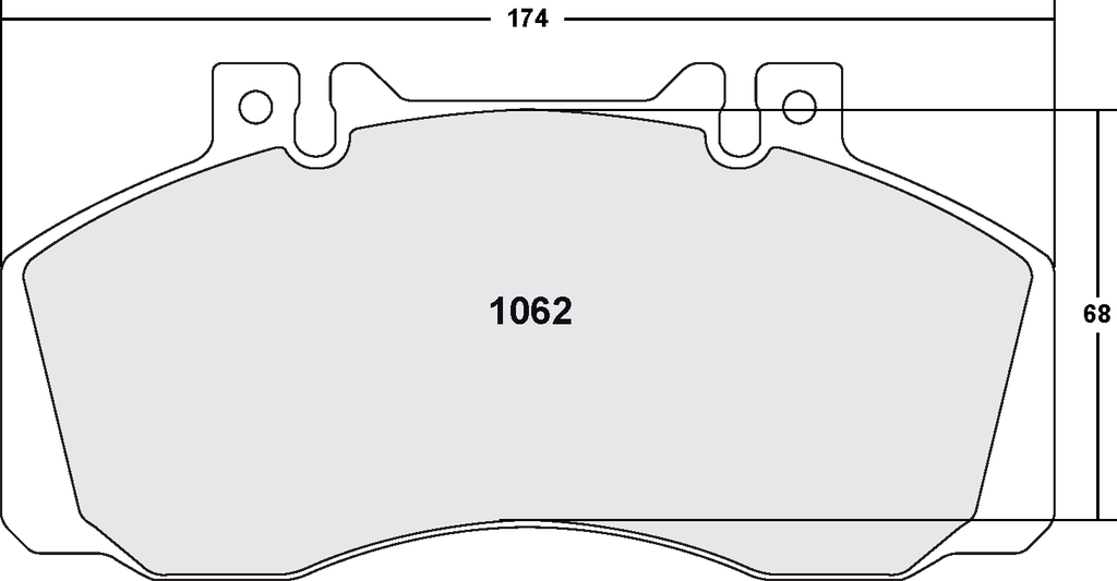 PFC 1062 Z-RATED BRAKE PAD SET