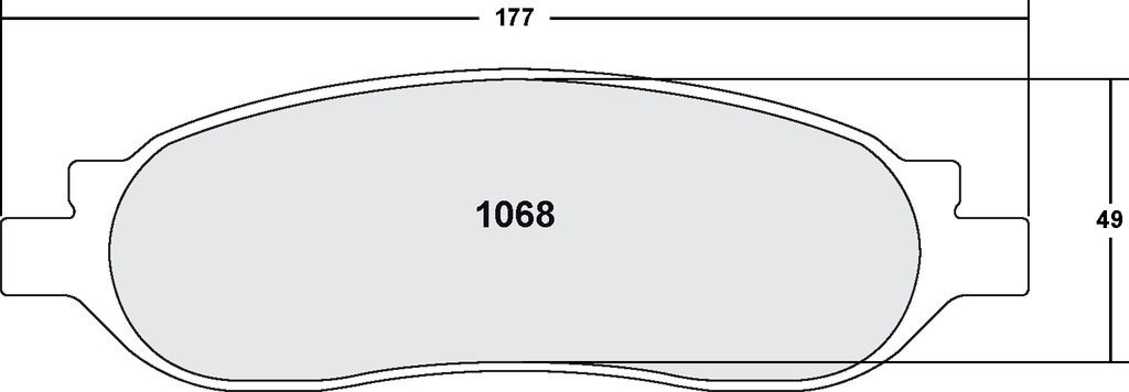 PFC 1068 Z-RATED BRAKE PAD SET