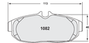 PFC 1082 Z-RATED BRAKE PAD SET