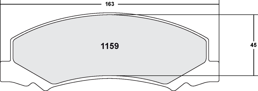 PFC 1159 CARBON METALLIC BRAKE PAD SET