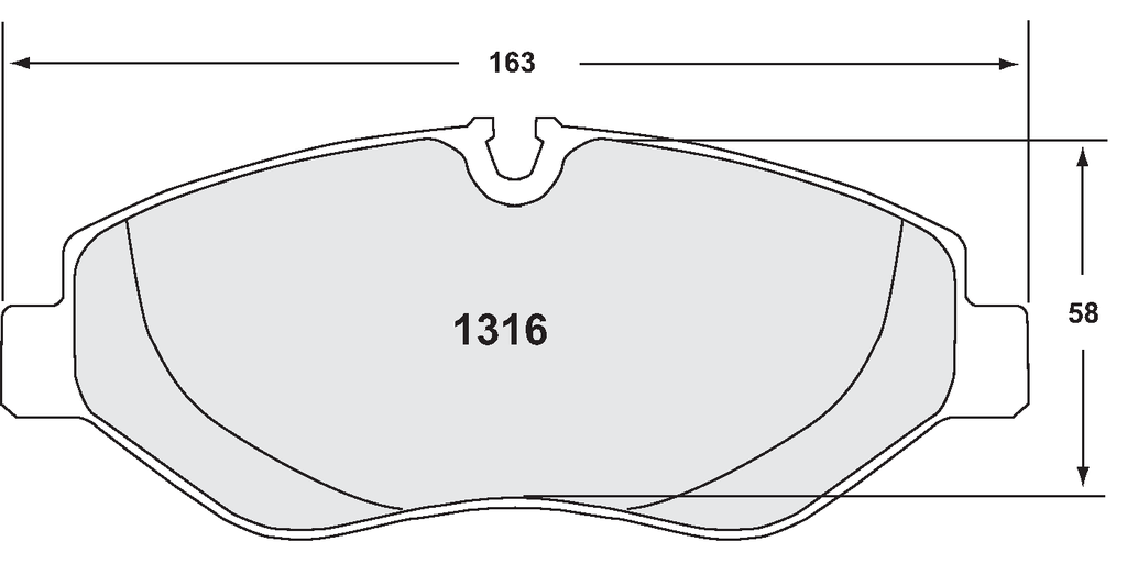 PFC 1316 Z-RATED BRAKE PAD SET