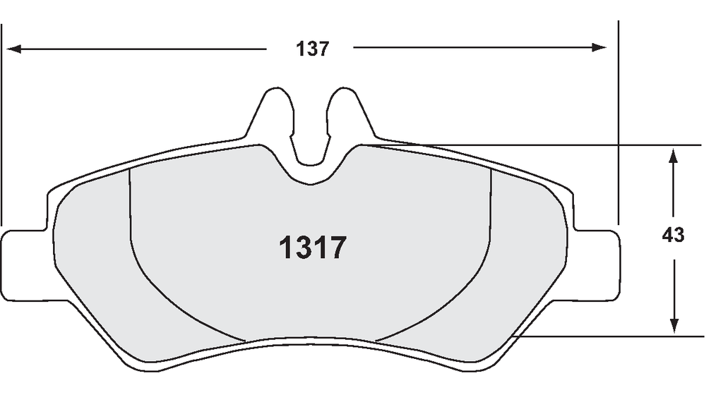 PFC 1317 Z-RATED BRAKE PAD SET