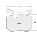 PFC 1372 CARBON METALLIC BRAKE PAD SET