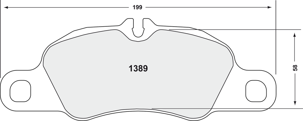 PFC 1389 Race Brake Pad Set - 08 Compound 17mm