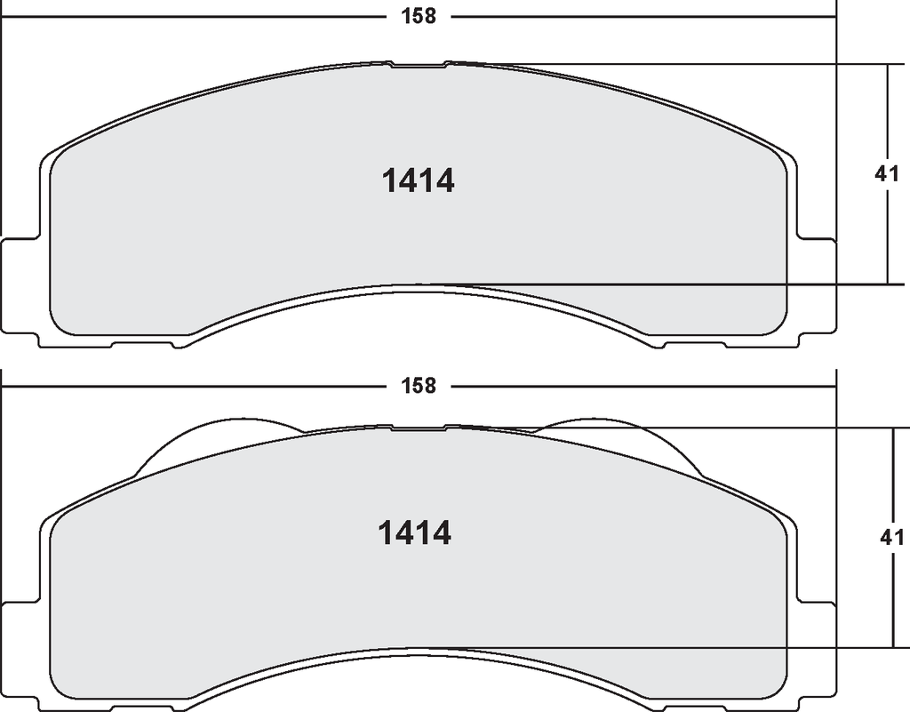 PFC 1414 CARBON METALLIC BRAKE PAD SET
