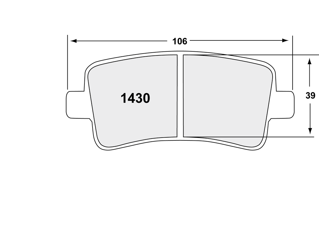 PFC 1430 CARBON METALLIC BRAKE PAD SET