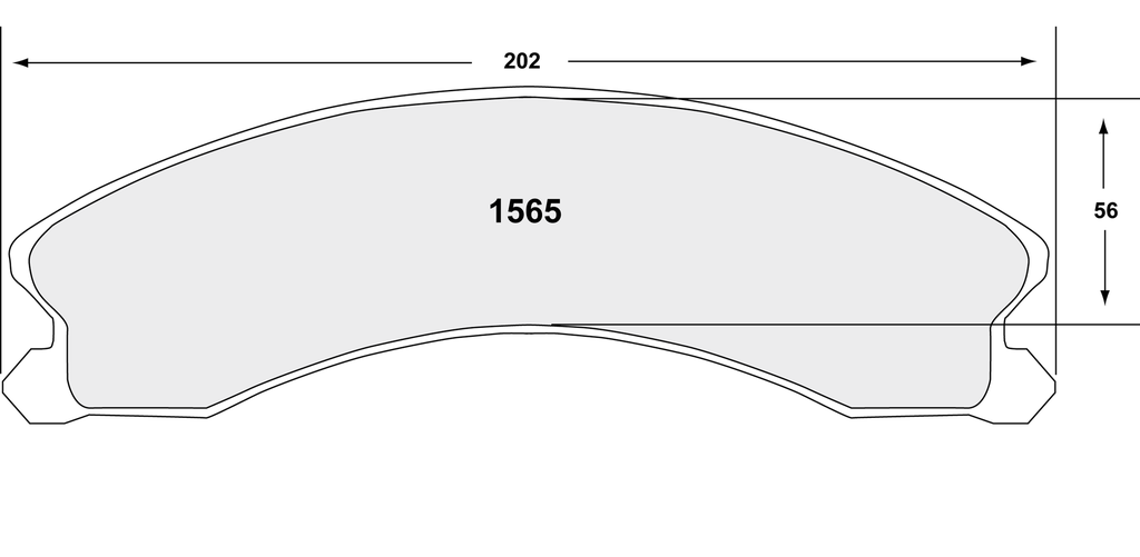 PFC 1565 CARBON METALLIC BRAKE PAD SET